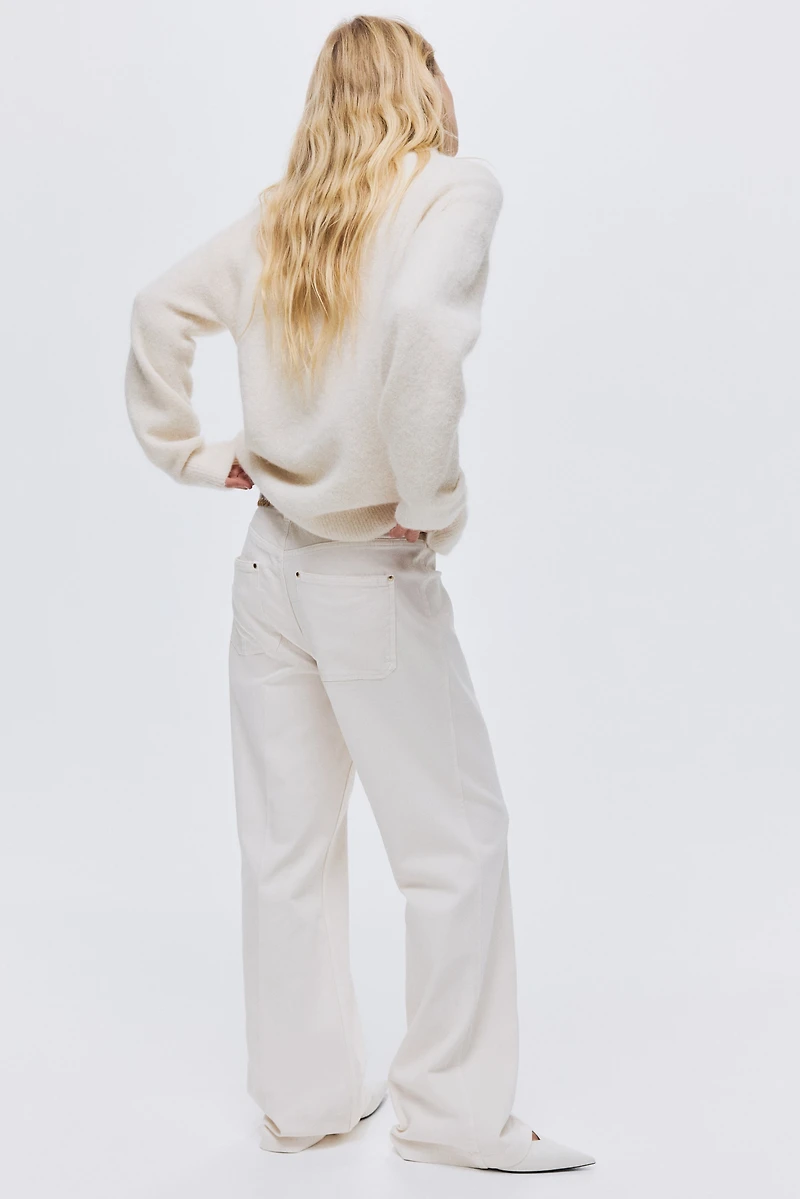 Jean évasé taille haute