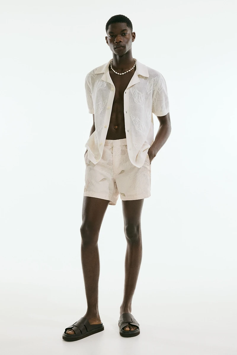 Short de bain à motif
