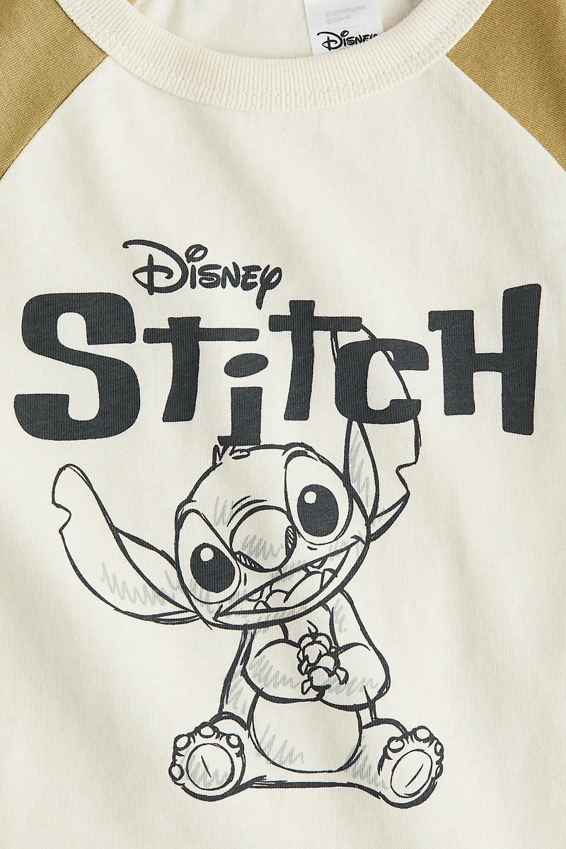 Cotton T-Shirt with Printed Motif