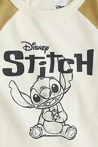 Cotton T-Shirt with Printed Motif