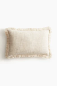 Housse de coussin en tissu flammé