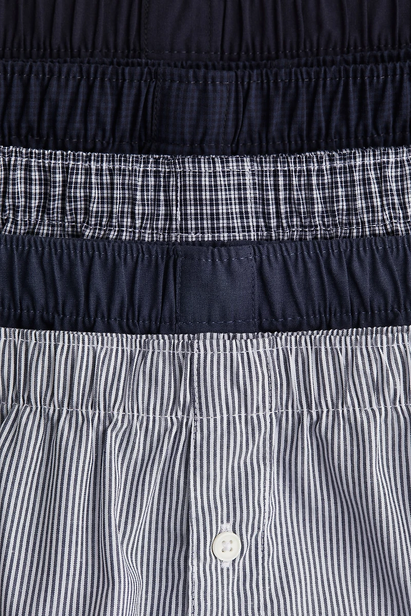 Lot de 5 caleçons en coton tissé