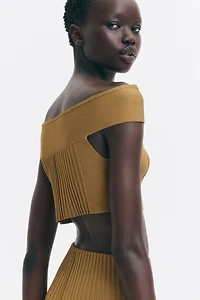 Off-the-Shoulder Crop Top