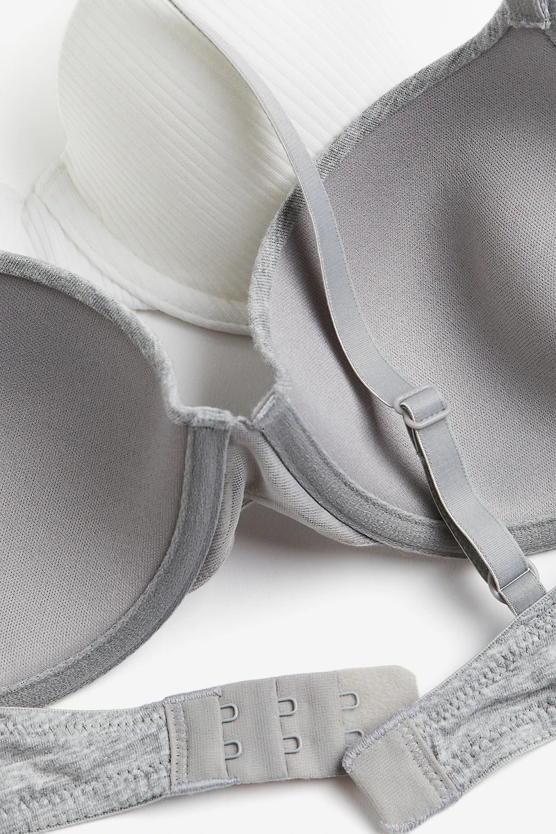 2-pack Padded Cotton T-shirt Bras