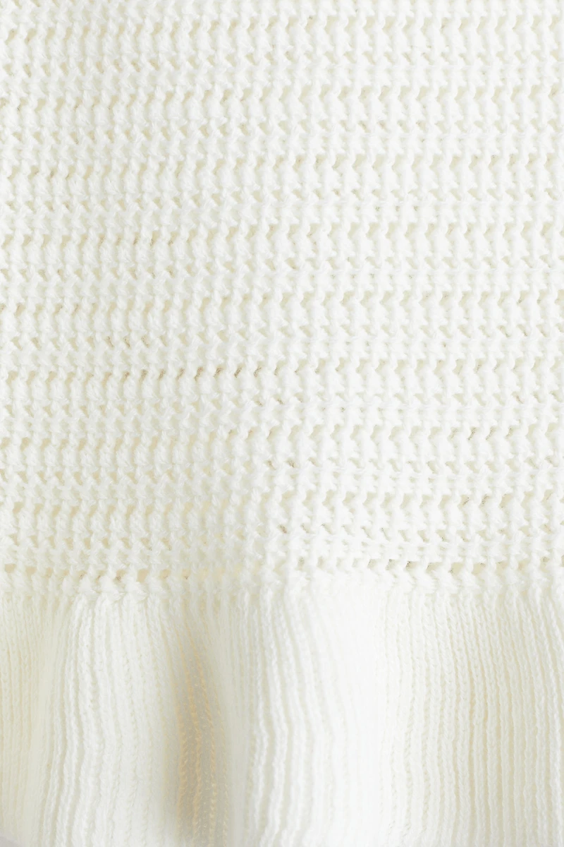 Cotton-Knit Strappy Top