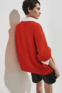 Haut en tricot côtelé