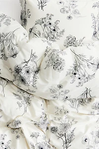 Cotton Sateen Twin Duvet Cover Set