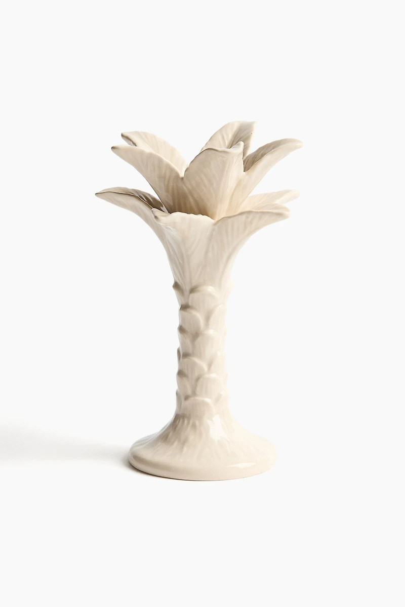 Large Palm Tree Candlestick