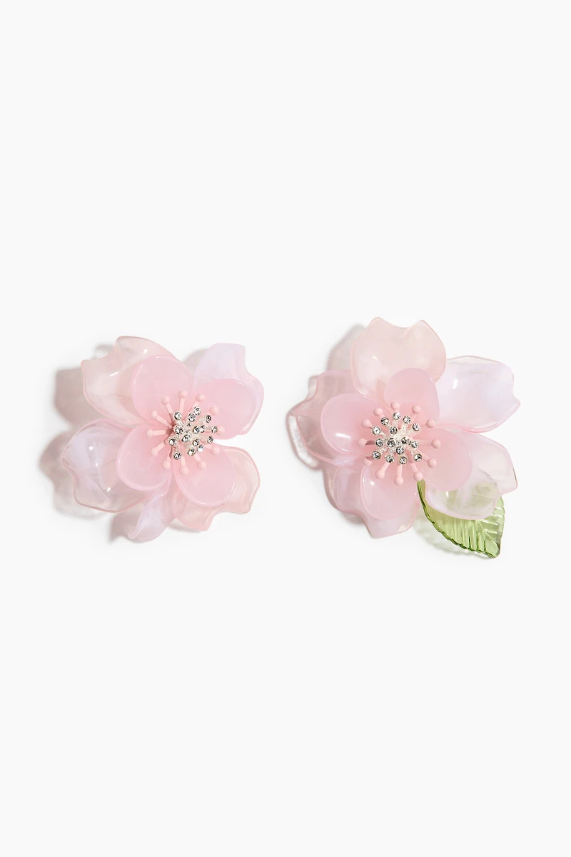 Flower-Shaped Statement Earrings