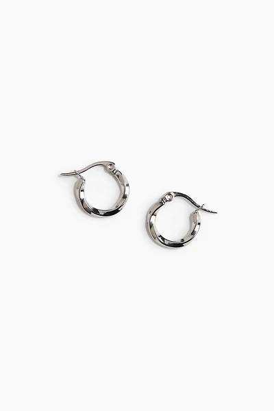 Waterproof Stainless Steel Hoop Earrings