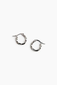 Waterproof Stainless Steel Hoop Earrings