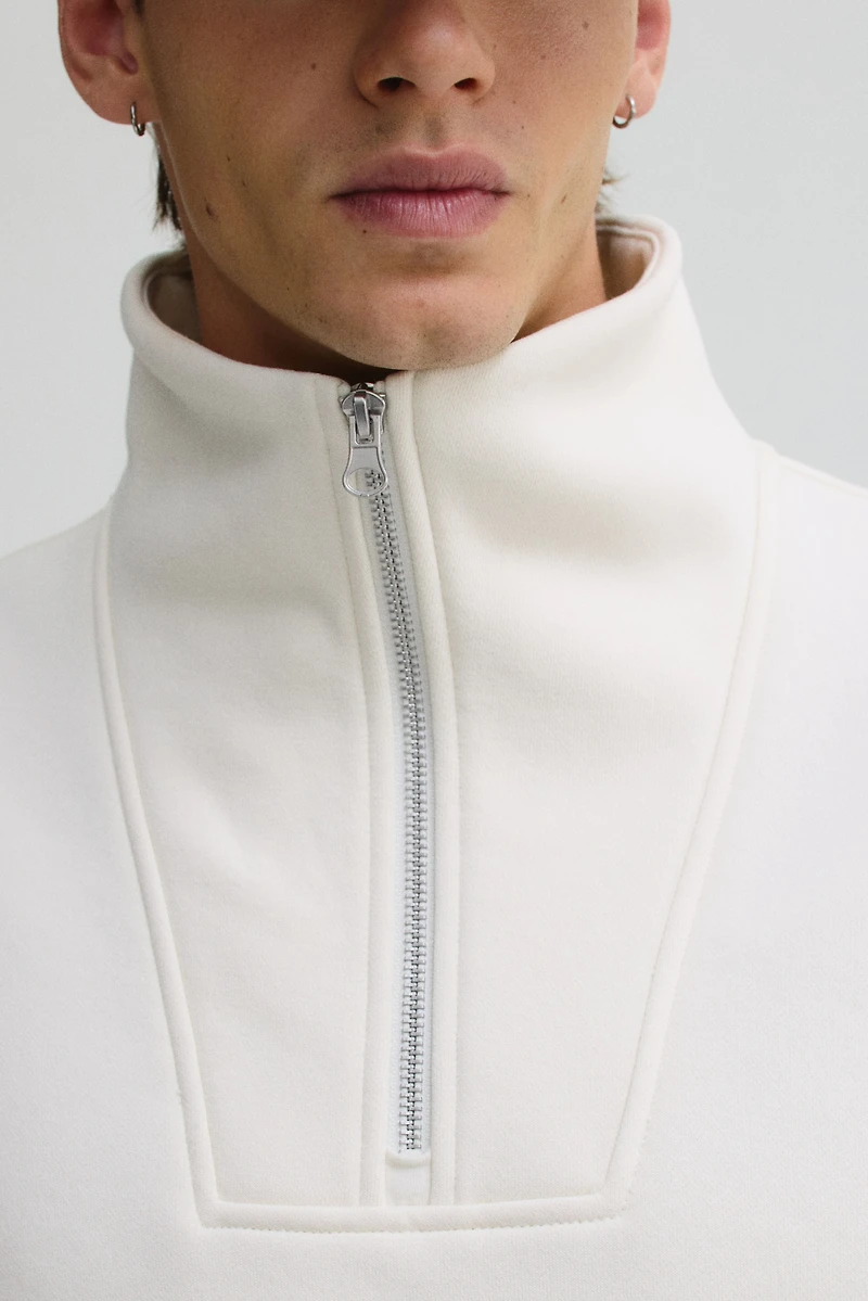 Regular Fit Half-Zip Sweatshirt