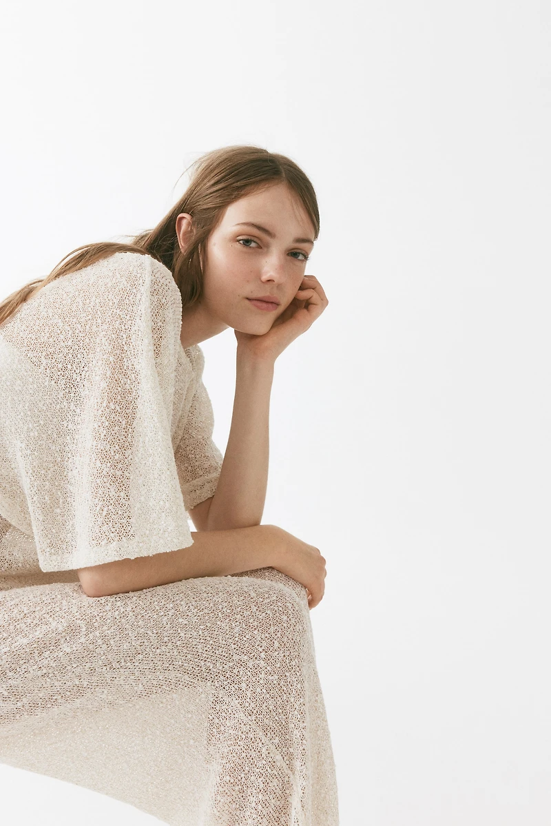 Glittery Knit Top