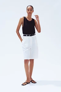 Rib-knit vest top