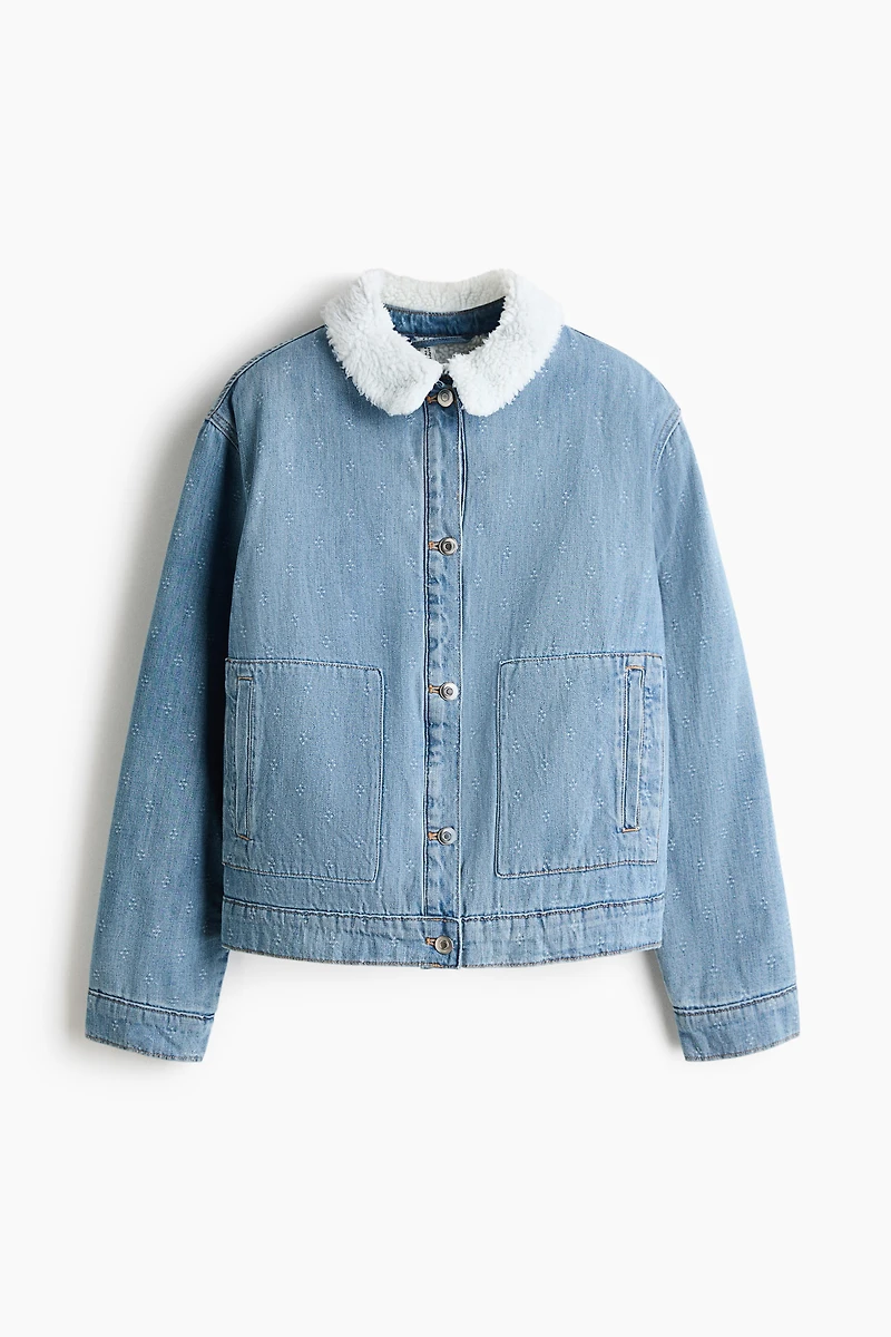 Denim Jacket with Collar