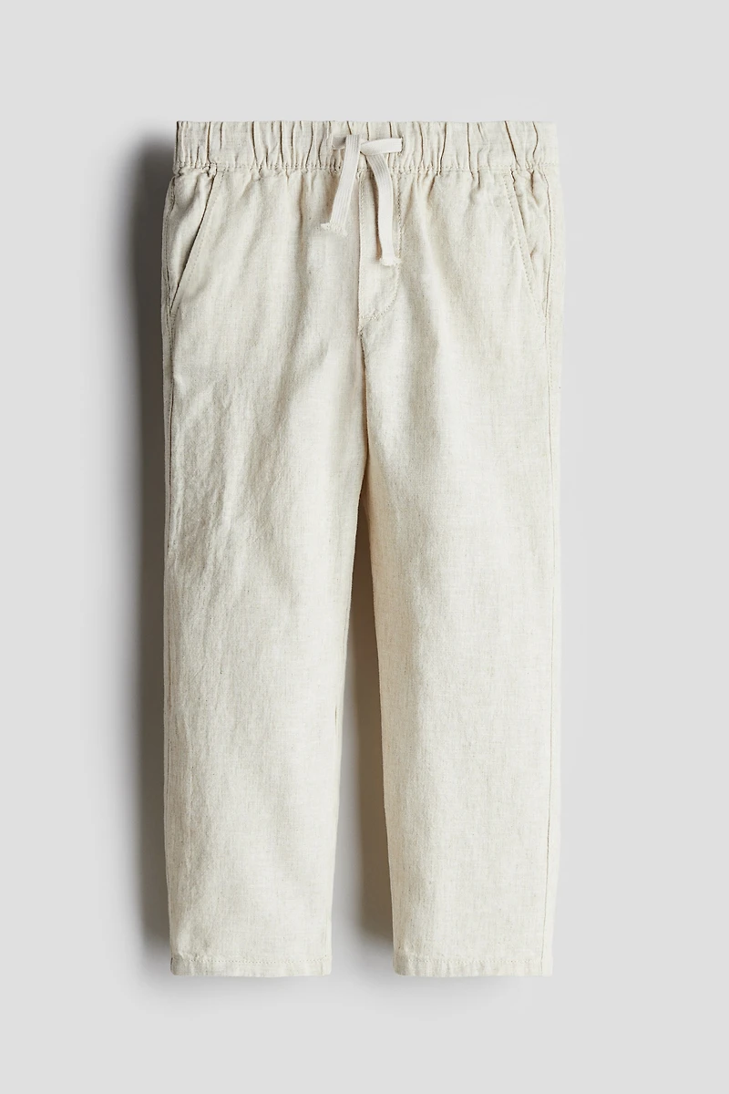 Pantalon en lin mélangé