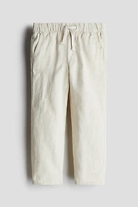 Pantalon en lin mélangé