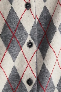 Gilet en tricot jacquard