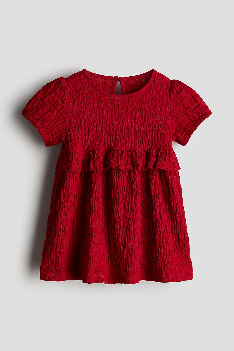 Crinkled Jersey Dress