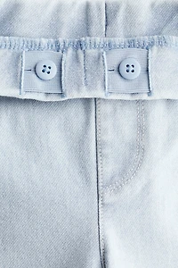 Pantalon large façon denim