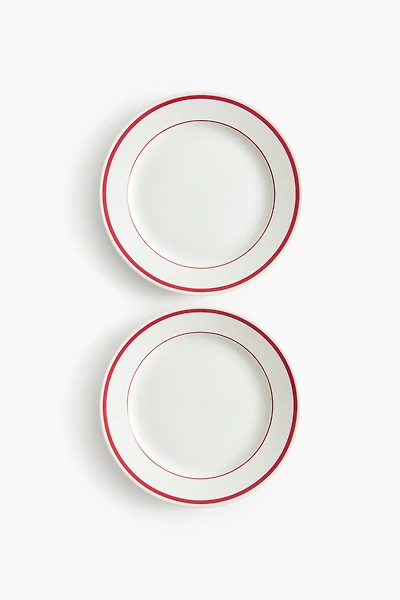 2-Pack Porcelain Medium-Sized Plates