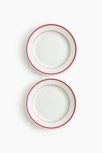 2-Pack Porcelain Medium-Sized Plates