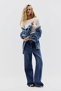 Haut en coton côtelé