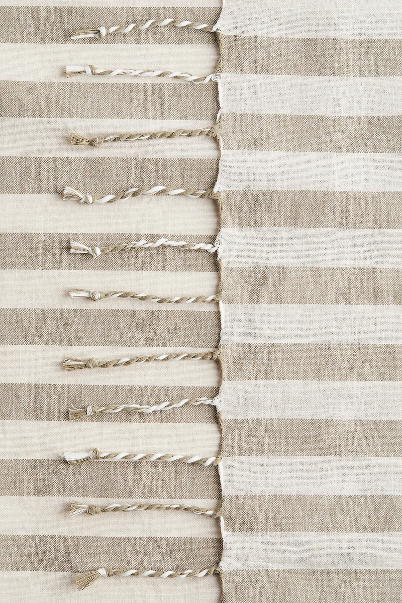 Serviette de bain en lin mélangé