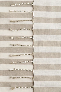 Serviette de bain en lin mélangé