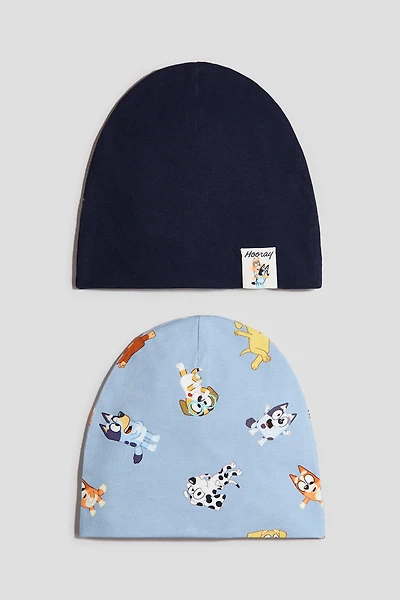 2-pack Printed Jersey Beanies
