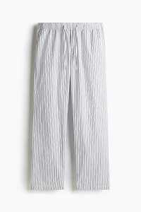 Pantalon décontracté en popeline