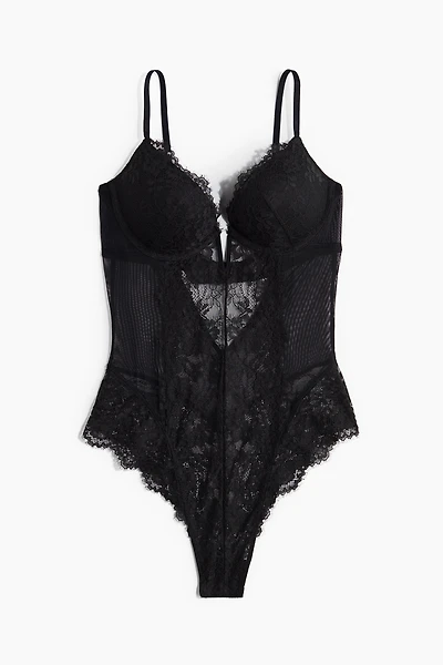 Super Push-Up Lace Bodysuit
