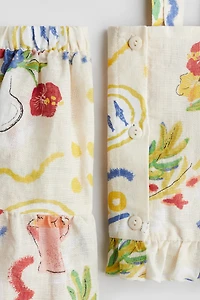 2-Piece Printed Linen Set