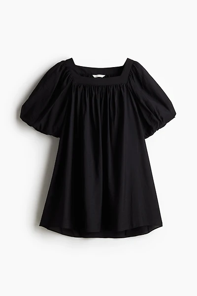 Robe tunique à manches ballon