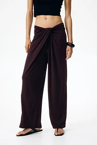 Pantalon en jersey avec détail torsadé