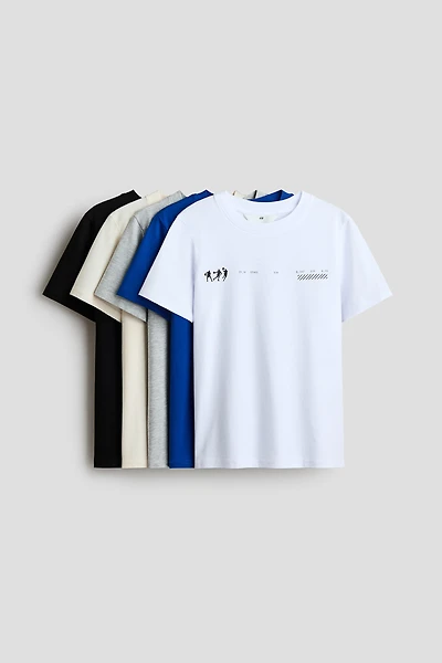 Lot de 5 T-shirts en coton