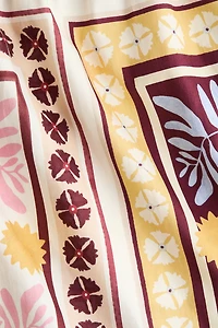 Patterned Poplin Shorts