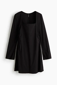 Square-Neckline Dress