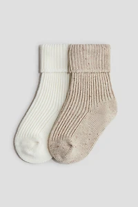 2-Pack Rib-Knit Socks