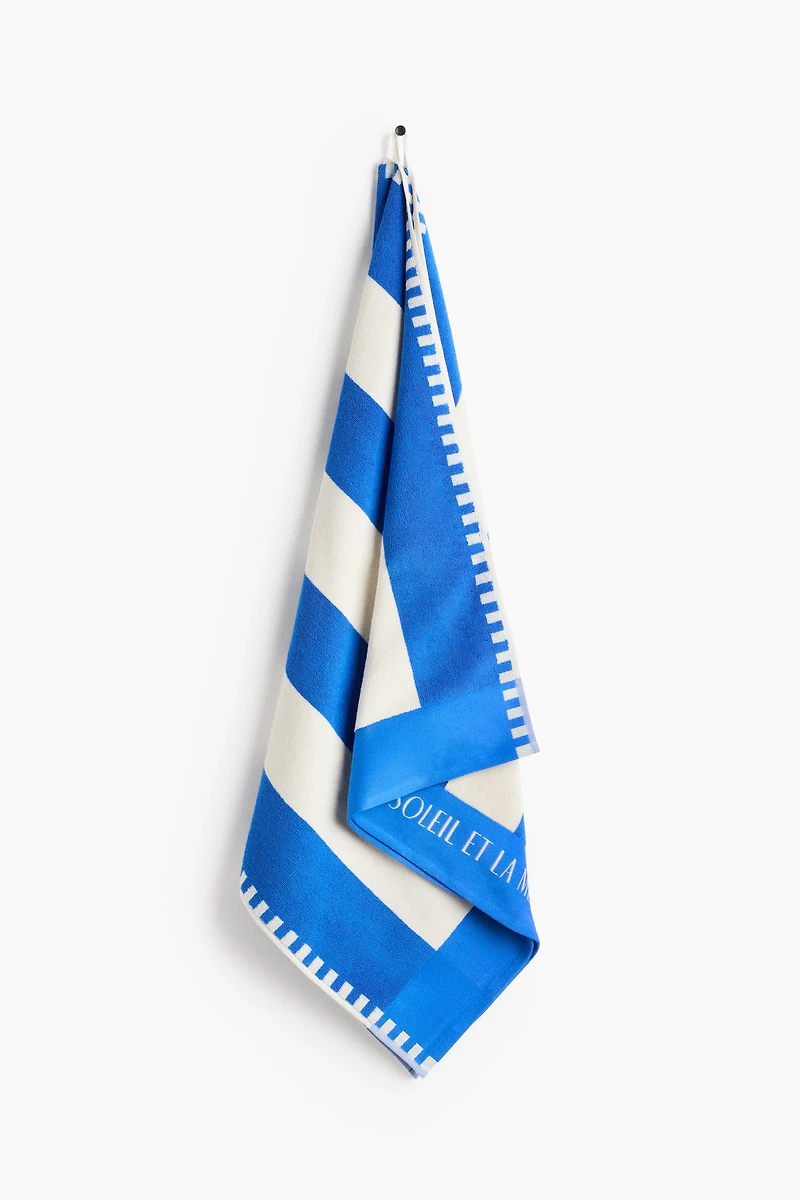 Striped Cotton Beach Towel