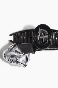 Flower-Detail Hair Claw
