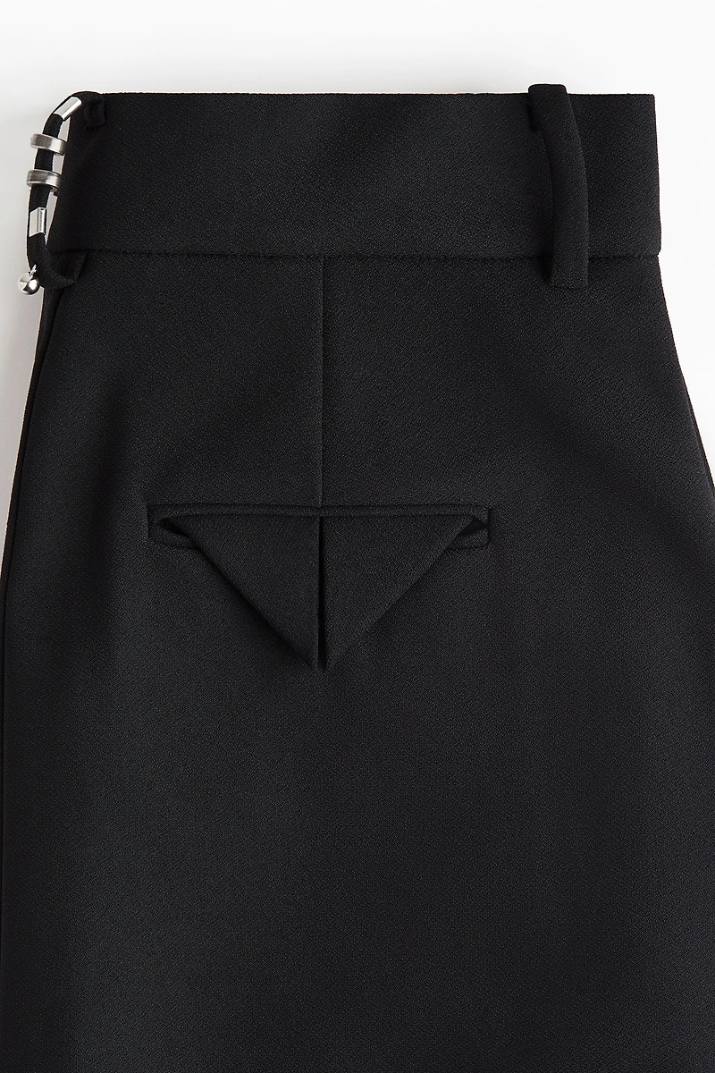 Rivet-Detail Pencil Skirt
