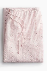 Eyelet-Embroidered Pajama Pants