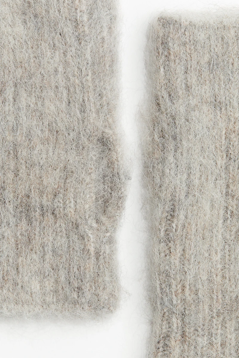 Chauffe-poignets en alpaga mélangé