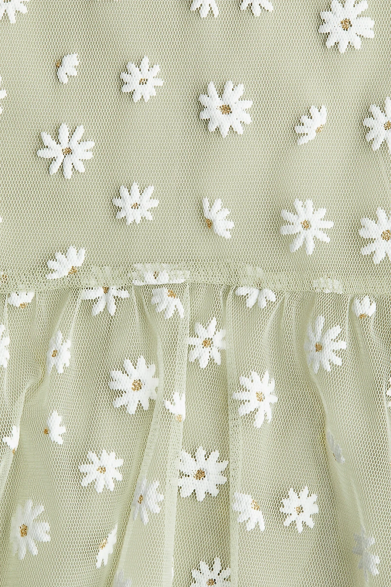 Embroidered-Detail Dress