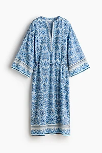 Tie-Belt Tunic Dress