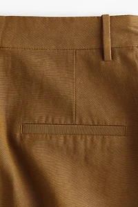 Dressy Linen-Blend Shorts