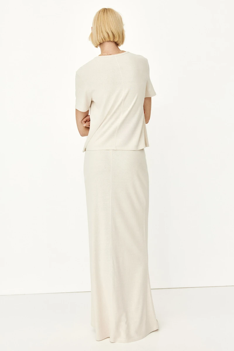 Silk-Blend Skirt