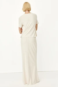 Silk-Blend Skirt