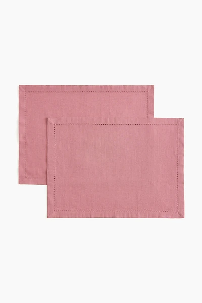 2-Pack Linen-Blend Placemats